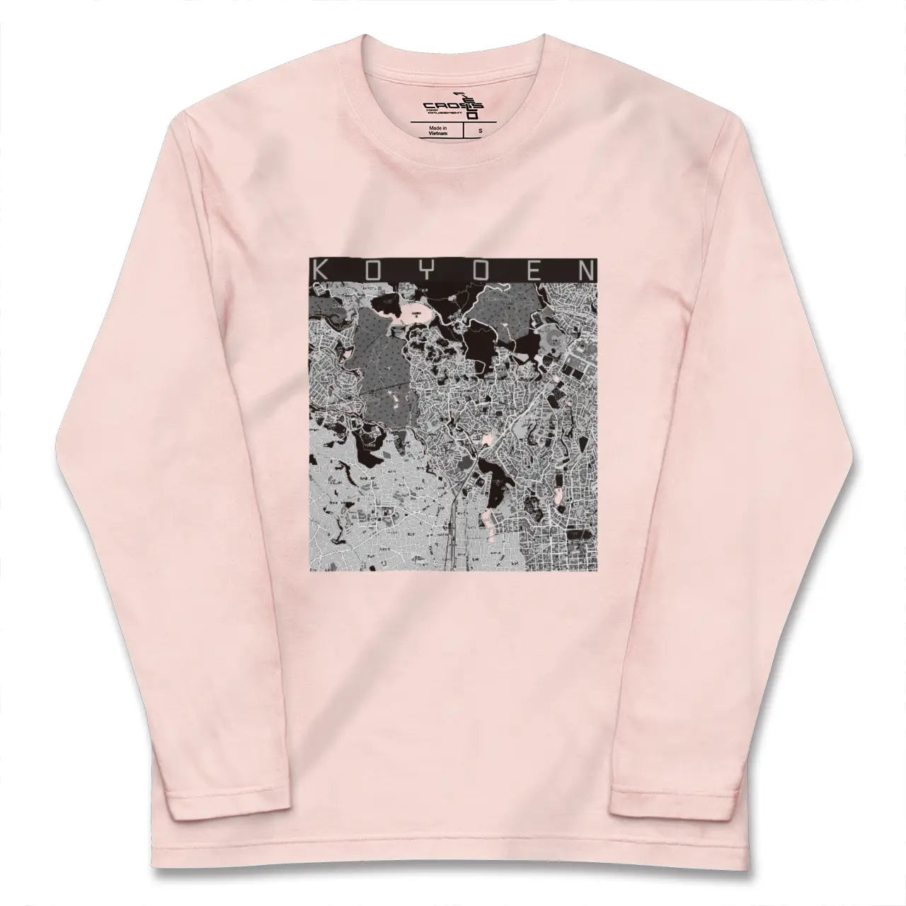 【甲陽園（兵庫県）】地図柄ロングスリーブTシャツ