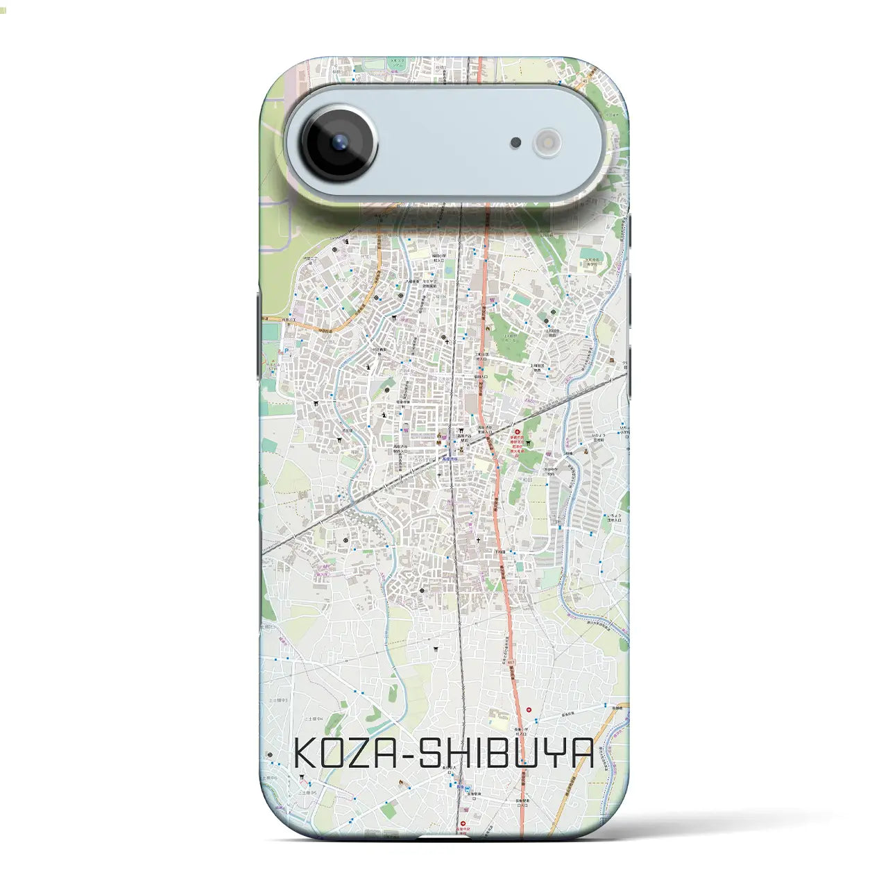 【高座渋谷（神奈川県）】地図柄iPhoneケース（バックカバータイプ）