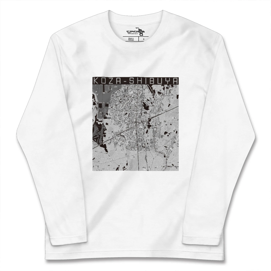 【高座渋谷(神奈川県)】地図柄ロングスリーブTシャツ