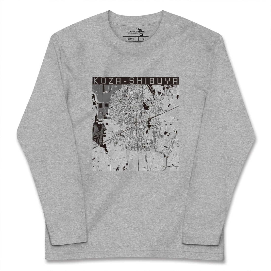 【高座渋谷（神奈川県）】地図柄ロングスリーブTシャツ