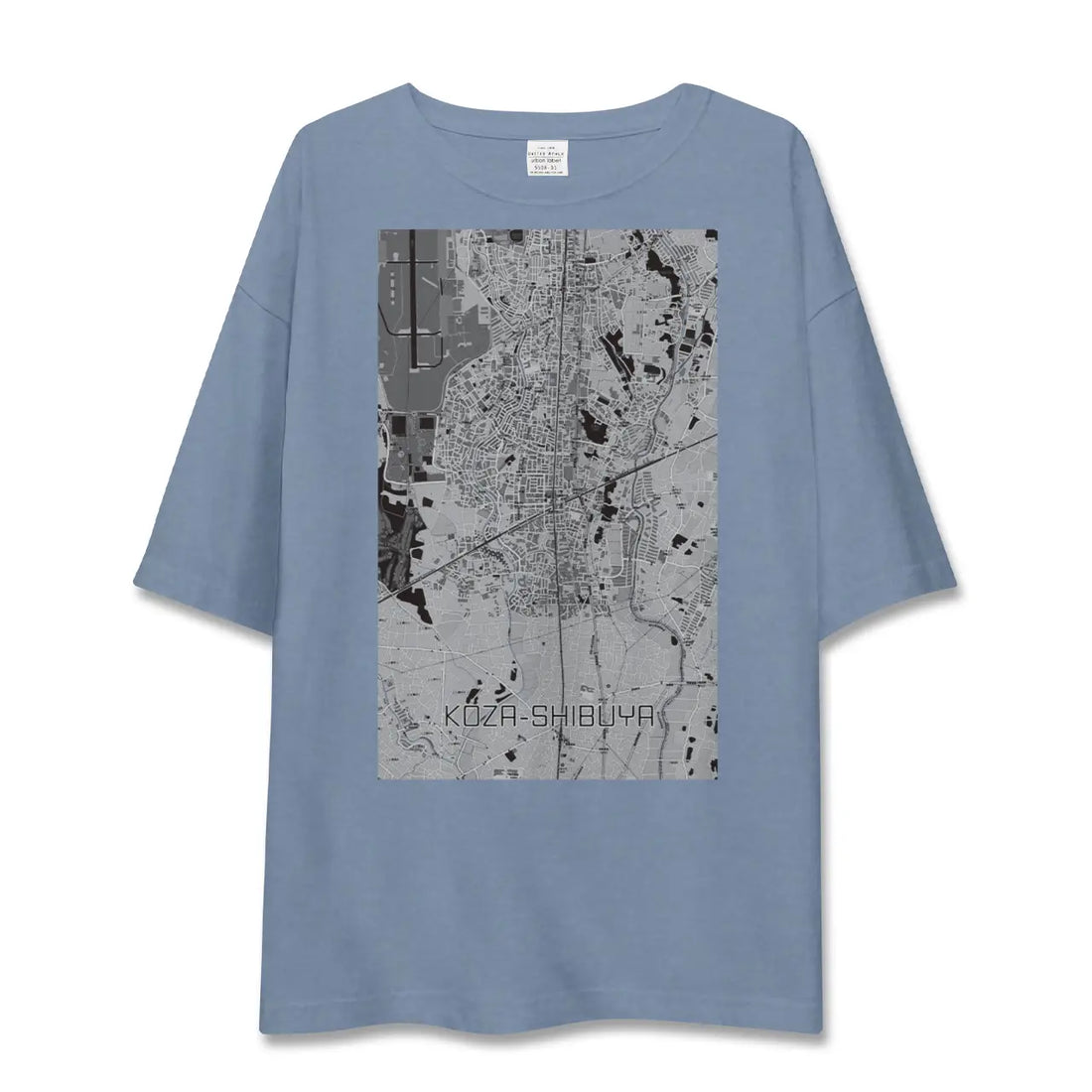 【高座渋谷(神奈川県)】地図柄ビッグシルエットTシャツ
