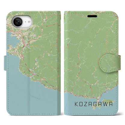 【古座川（和歌山県）】地図柄iPhoneケース（手帳タイプ）