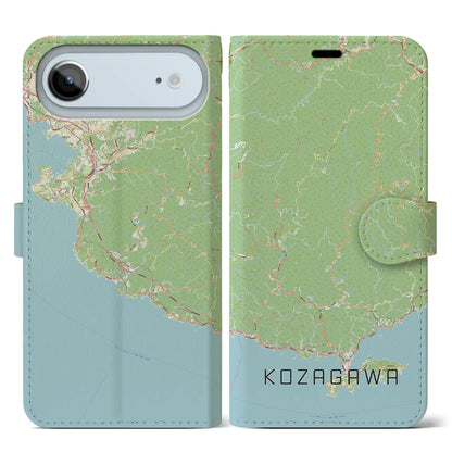 【古座川（和歌山県）】地図柄iPhoneケース（手帳タイプ）