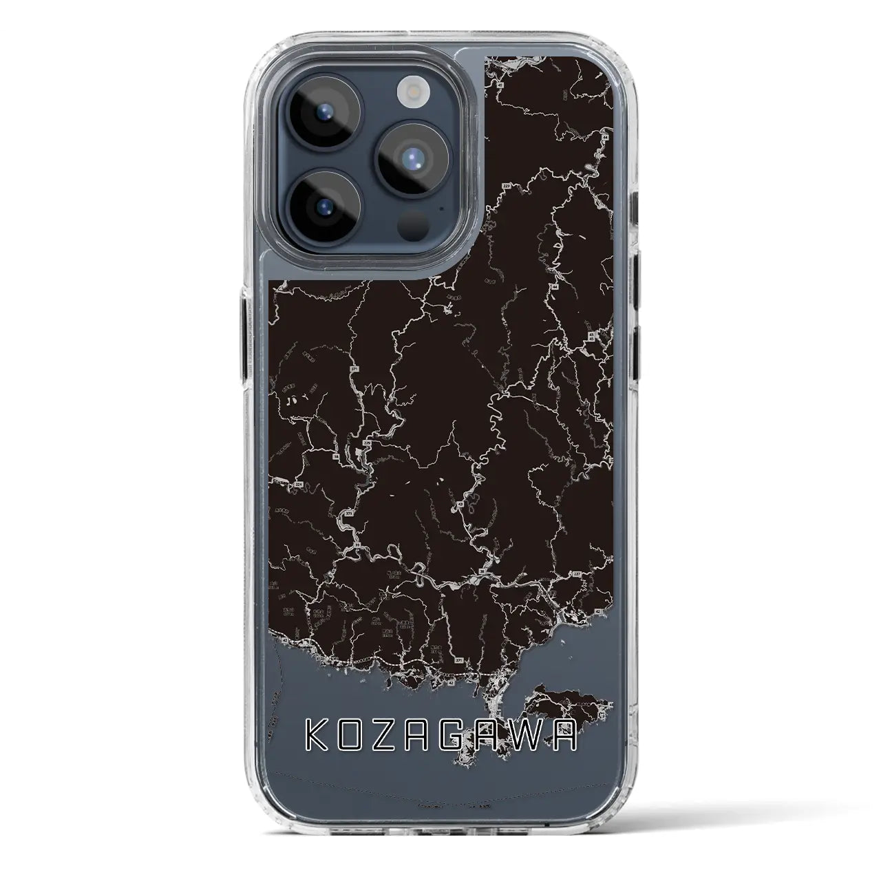 【古座川（和歌山県）】地図柄iPhoneケース（MagSafeタイプ）