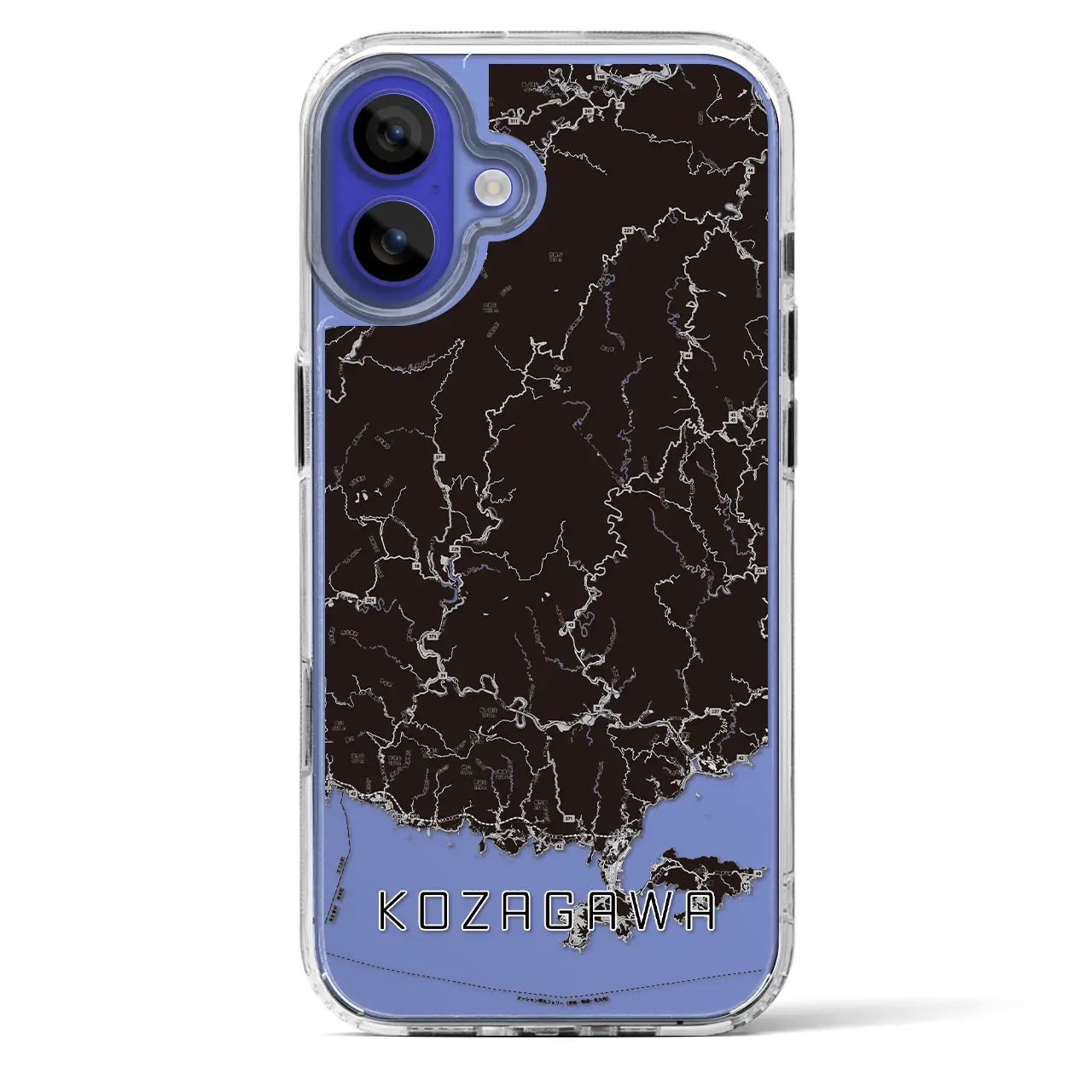 【古座川（和歌山県）】地図柄iPhoneケース（MagSafeタイプ）