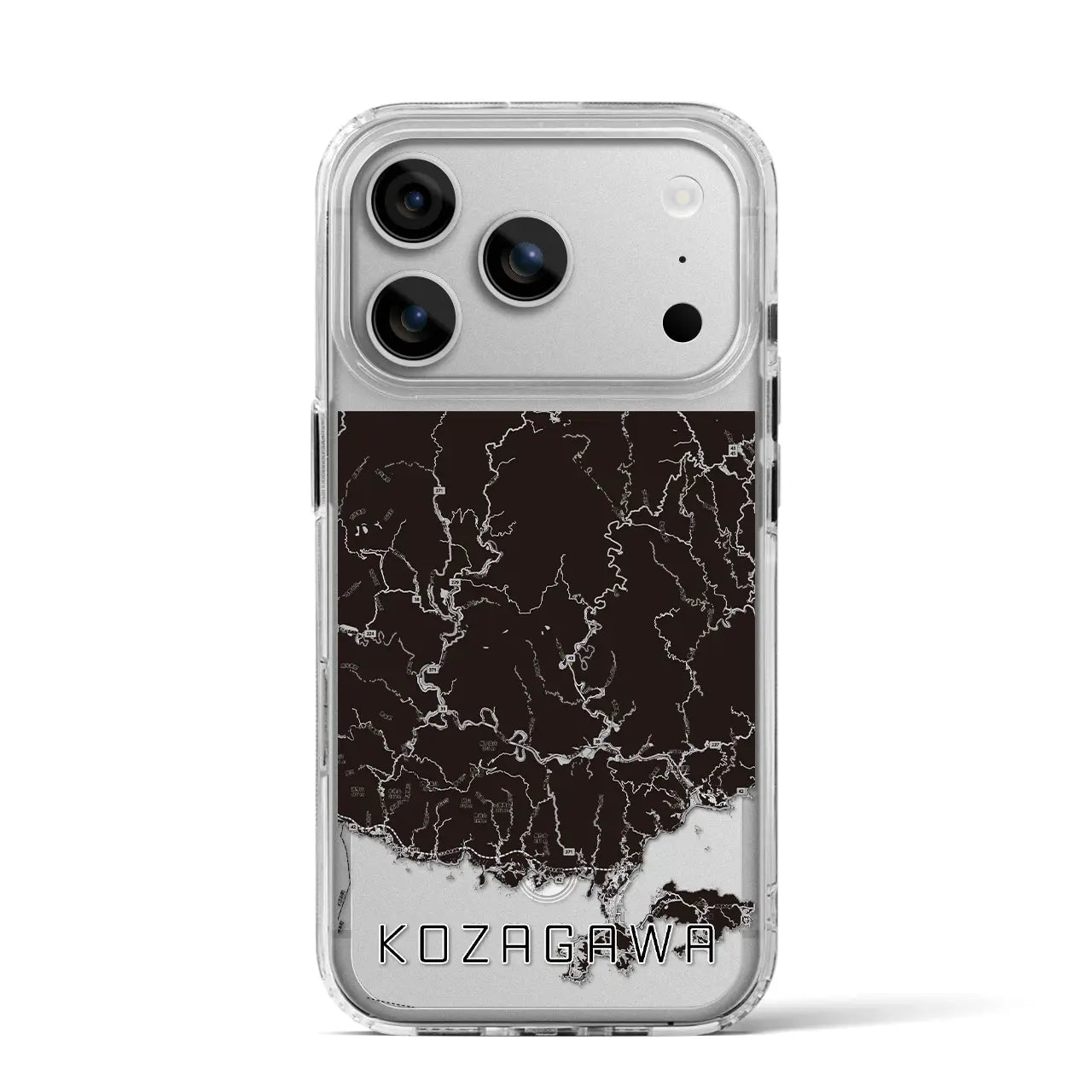 【古座川（和歌山県）】地図柄iPhoneケース（MagSafeタイプ）