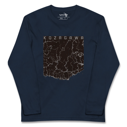 【古座川（和歌山県）】地図柄ロングスリーブTシャツ