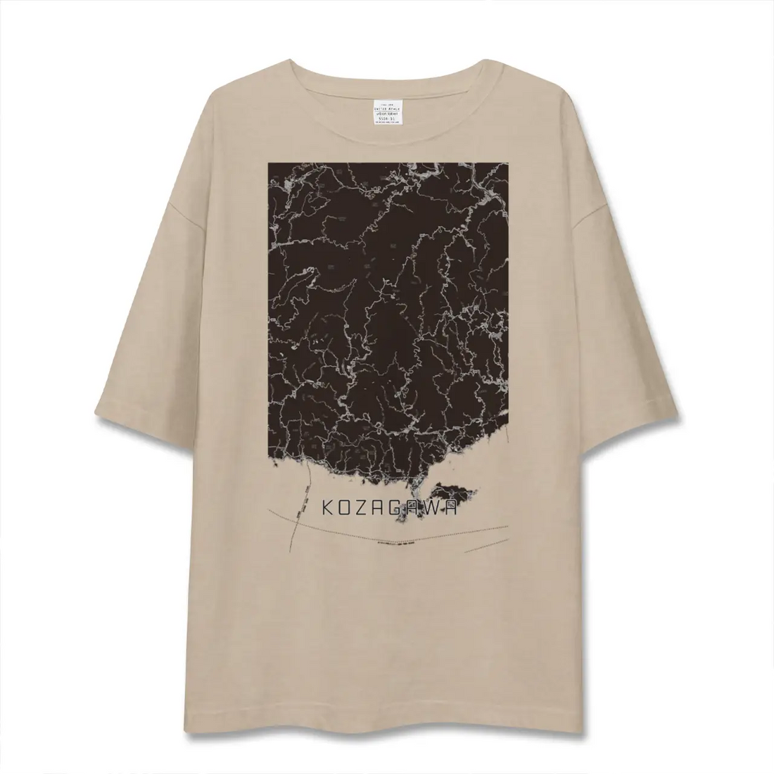 【古座川（和歌山県）】地図柄ビッグシルエットTシャツ