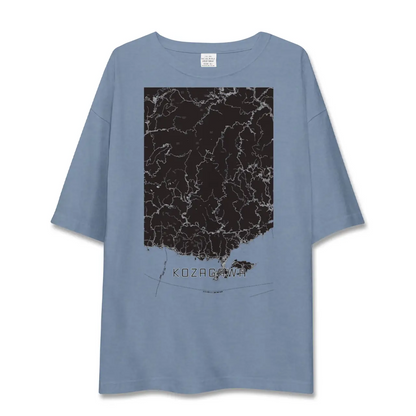【古座川（和歌山県）】地図柄ビッグシルエットTシャツ