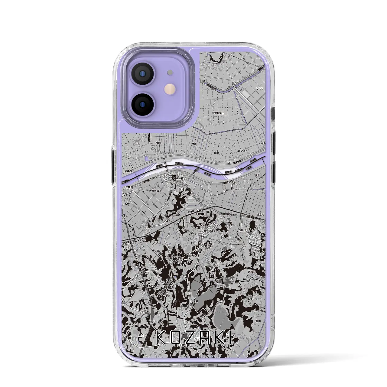 【神崎（千葉県）】地図柄iPhoneケース（MagSafeタイプ）