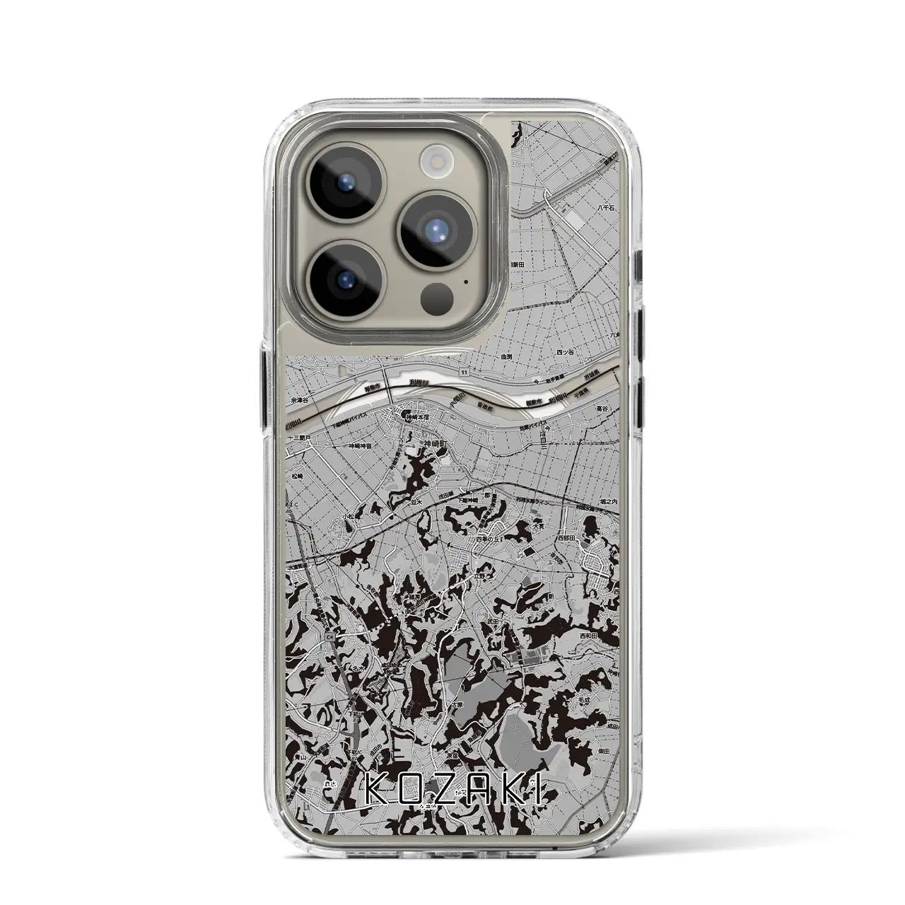 【神崎（千葉県）】地図柄iPhoneケース（MagSafeタイプ）