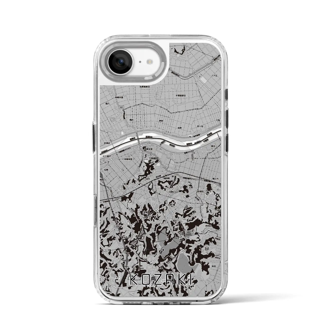 【神崎（千葉県）】地図柄iPhoneケース（MagSafeタイプ）