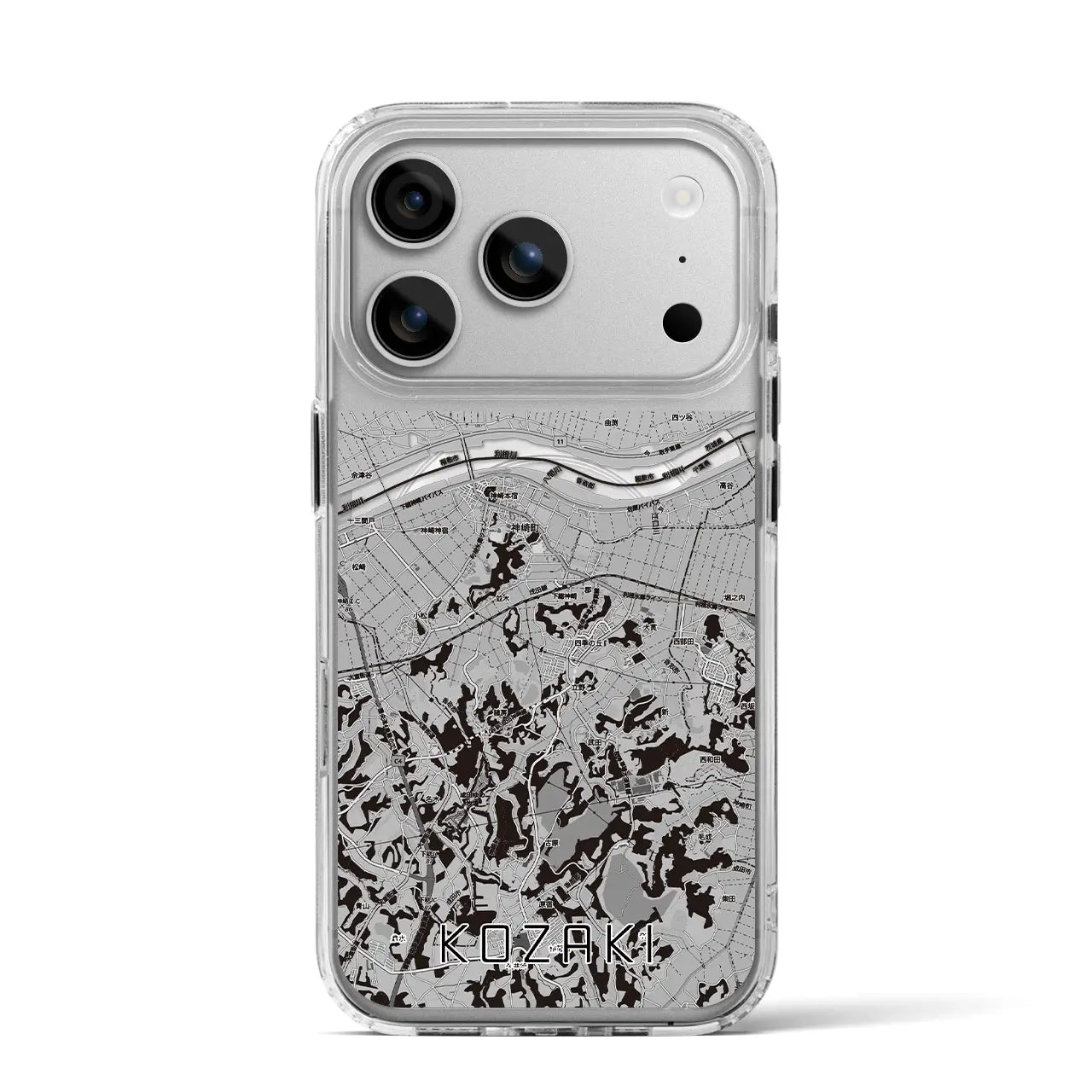 【神崎（千葉県）】地図柄iPhoneケース（MagSafeタイプ）