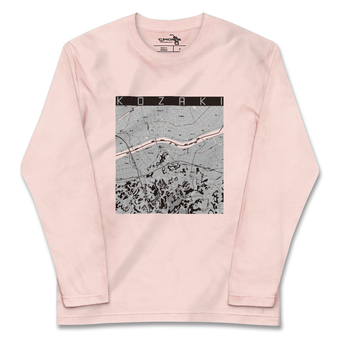 【神崎(千葉県)】地図柄ロングスリーブTシャツ