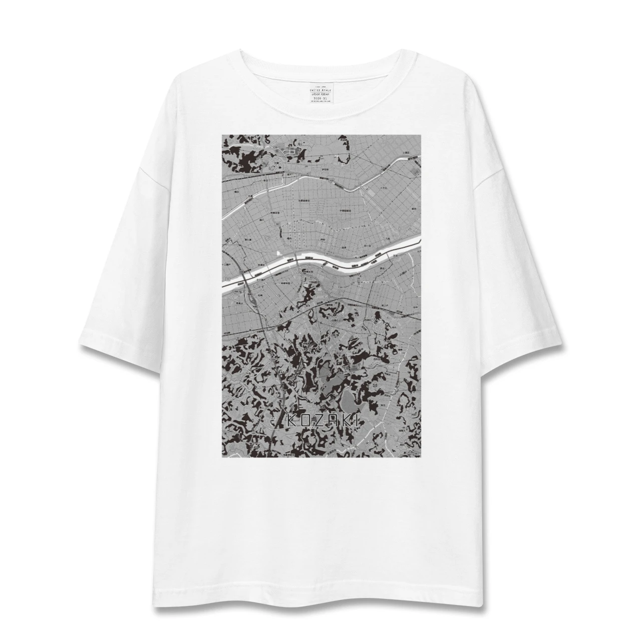 【神崎（千葉県）】地図柄ビッグシルエットTシャツ