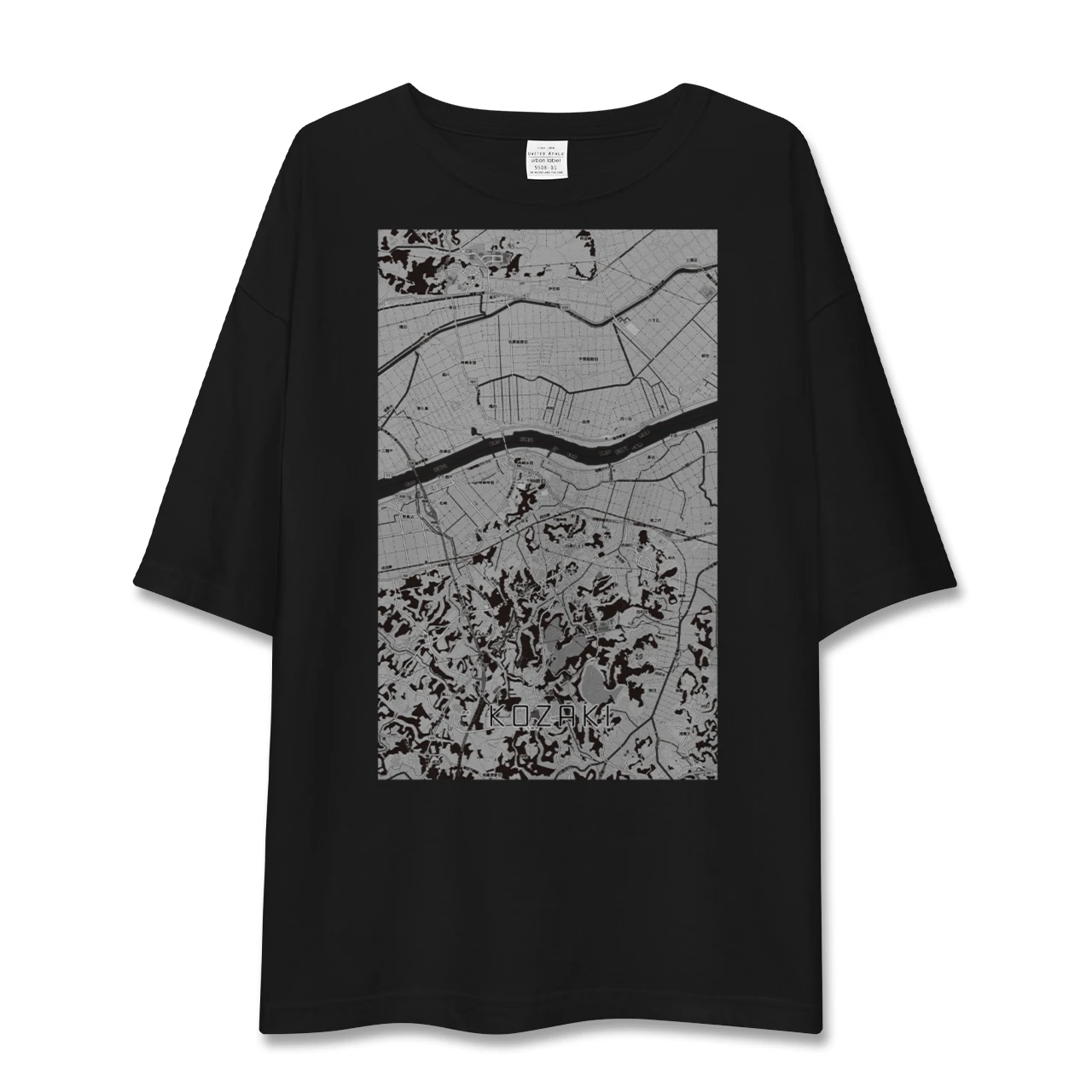 【神崎（千葉県）】地図柄ビッグシルエットTシャツ