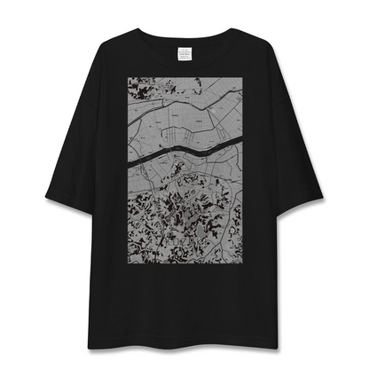 【神崎（千葉県）】地図柄ビッグシルエットTシャツ