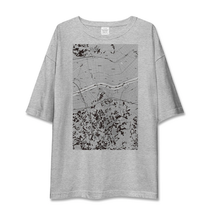 【神崎（千葉県）】地図柄ビッグシルエットTシャツ