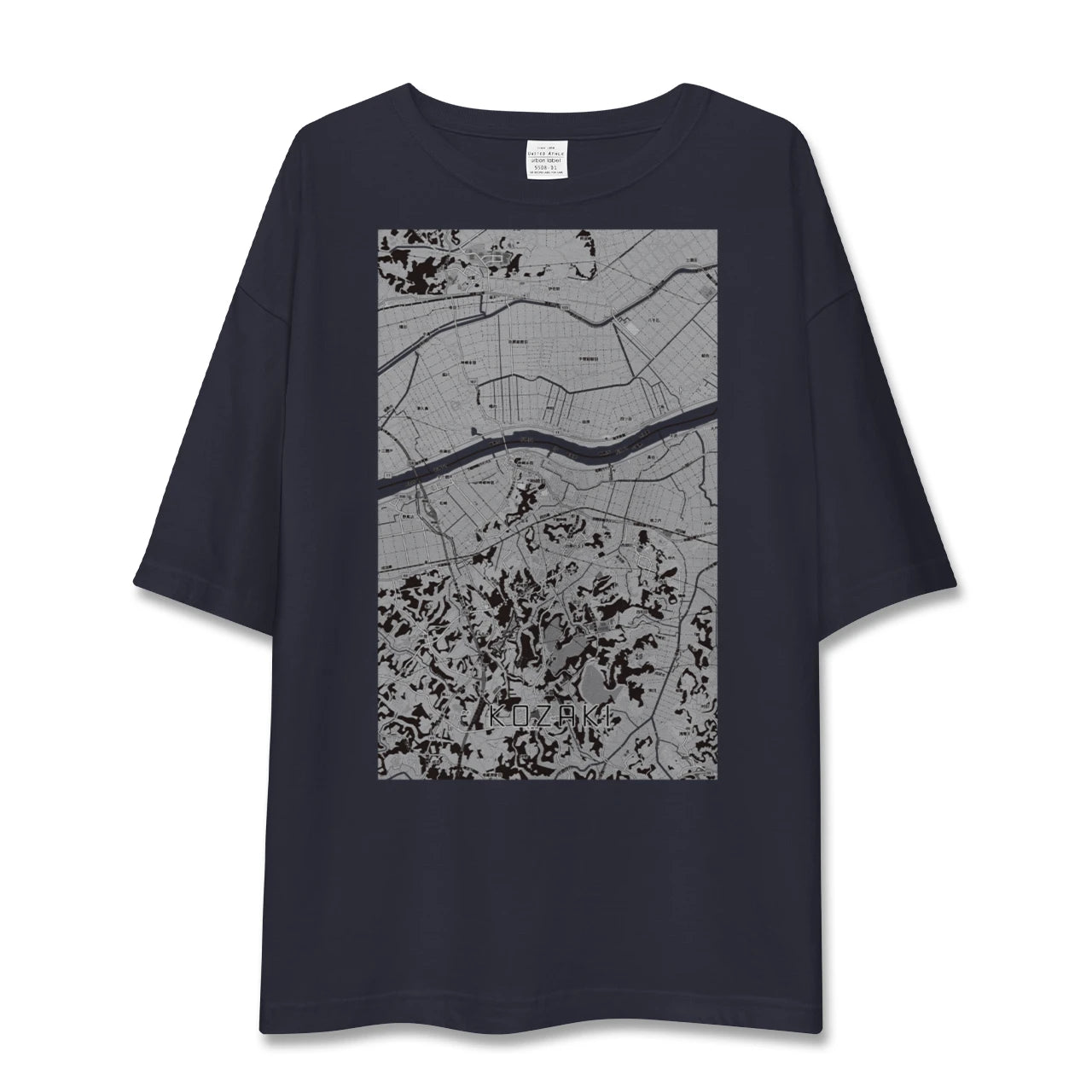【神崎（千葉県）】地図柄ビッグシルエットTシャツ