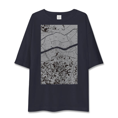 【神崎（千葉県）】地図柄ビッグシルエットTシャツ