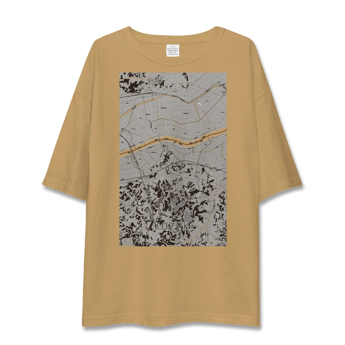 【神崎(千葉県)】地図柄ビッグシルエットTシャツ