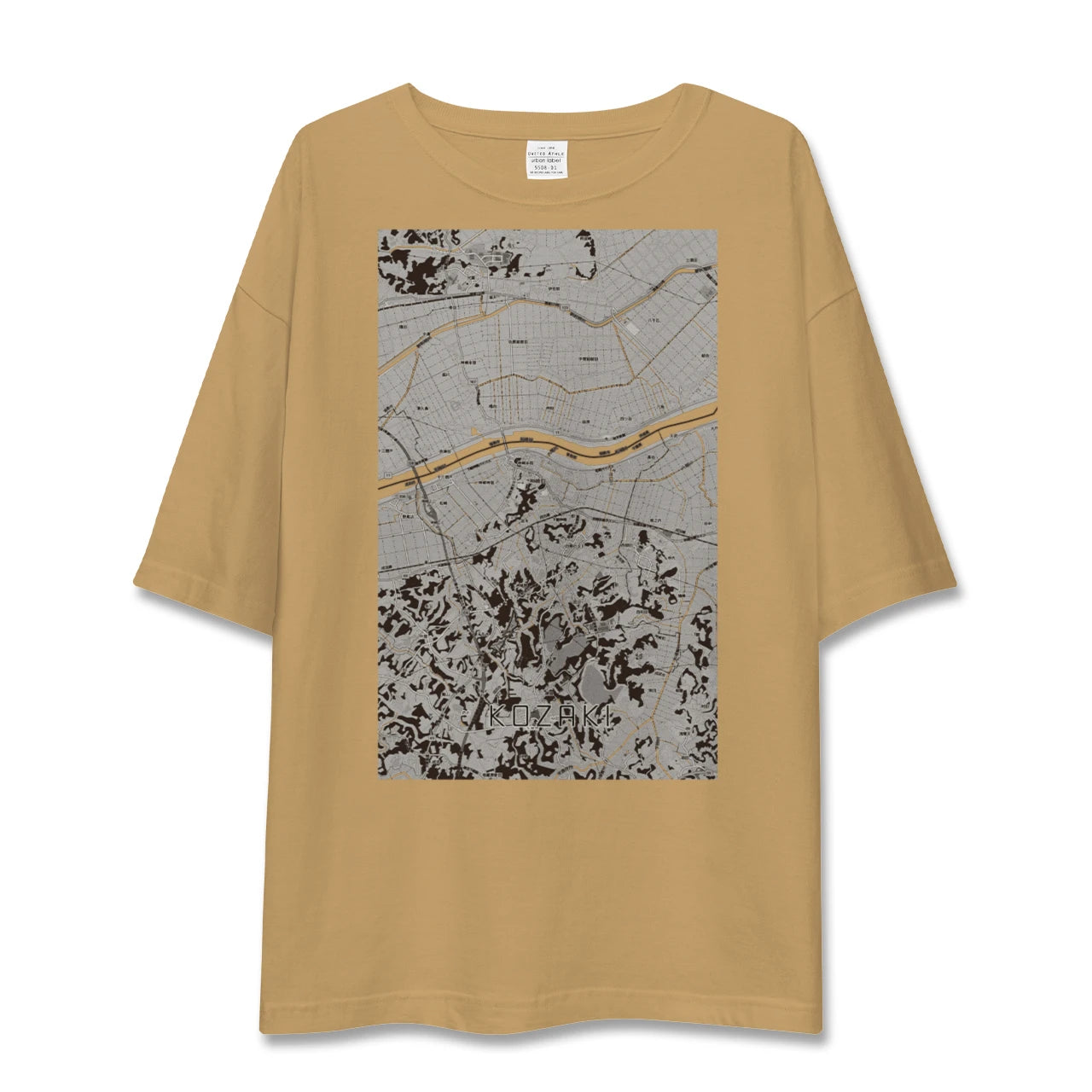 【神崎（千葉県）】地図柄ビッグシルエットTシャツ