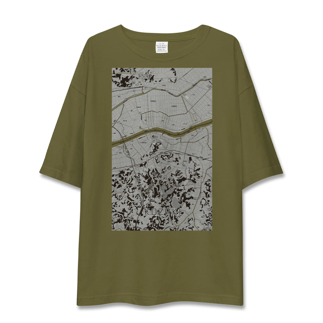 【神崎（千葉県）】地図柄ビッグシルエットTシャツ