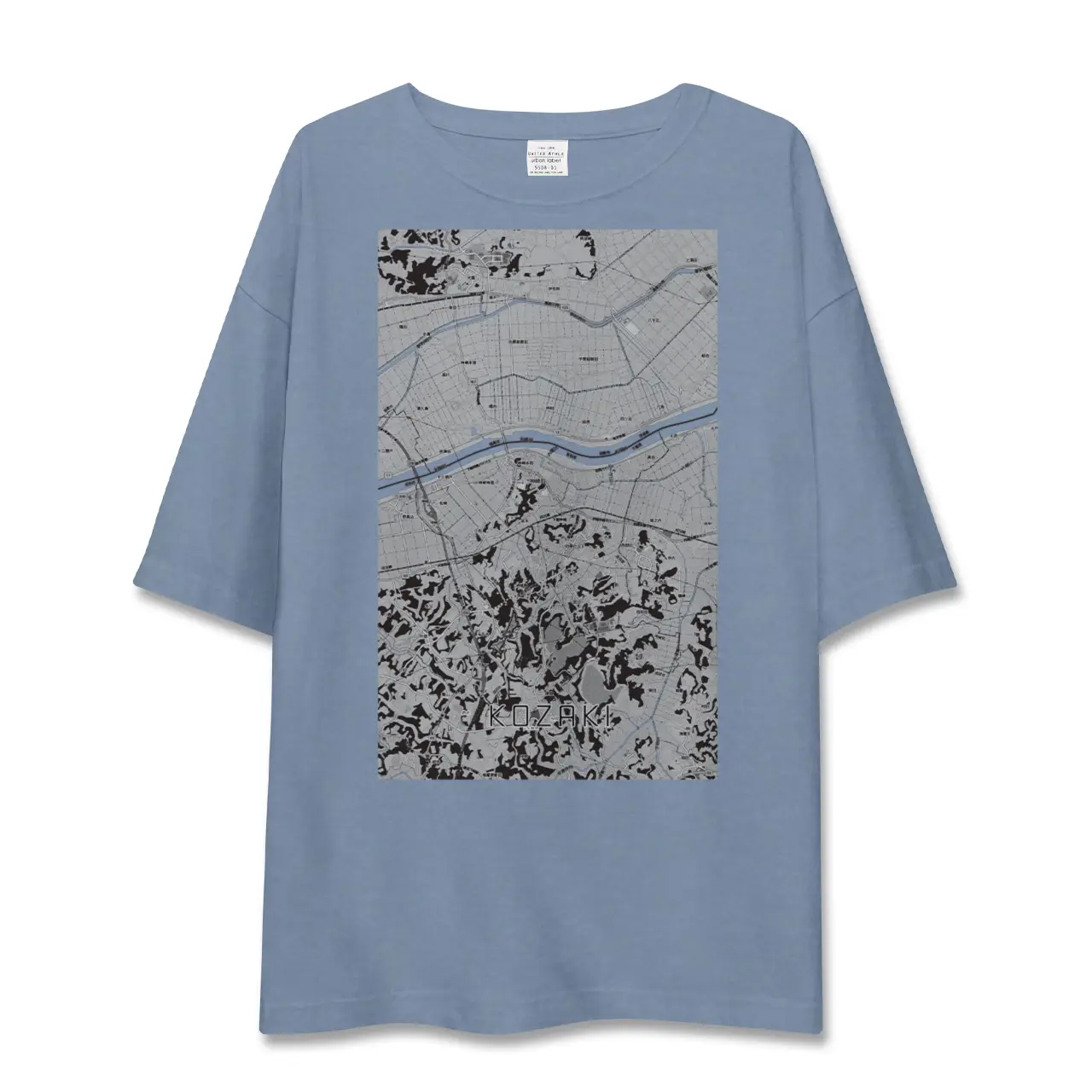 【神崎（千葉県）】地図柄ビッグシルエットTシャツ