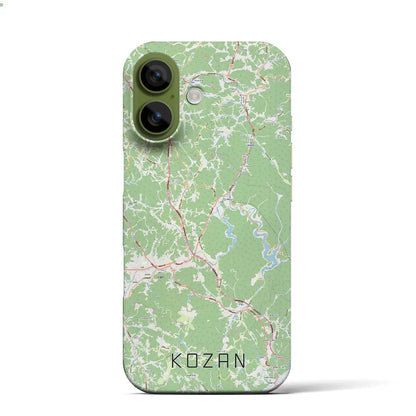 【甲山（広島県）】地図柄iPhoneケース（バックカバータイプ）