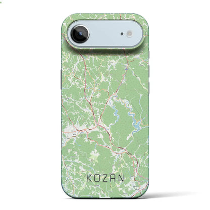 【甲山（広島県）】地図柄iPhoneケース（バックカバータイプ）