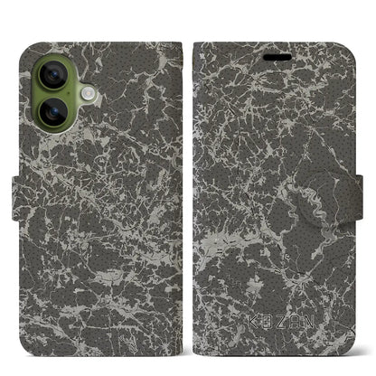 【甲山（広島県）】地図柄iPhoneケース（手帳タイプ）