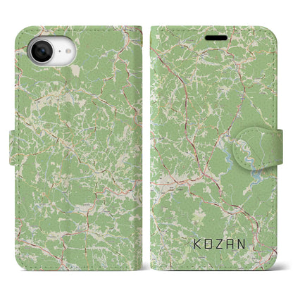 【甲山（広島県）】地図柄iPhoneケース（手帳タイプ）