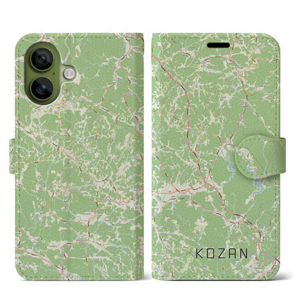 【甲山（広島県）】地図柄iPhoneケース（手帳タイプ）