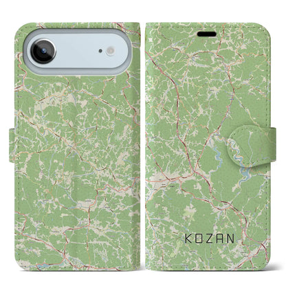 【甲山（広島県）】地図柄iPhoneケース（手帳タイプ）