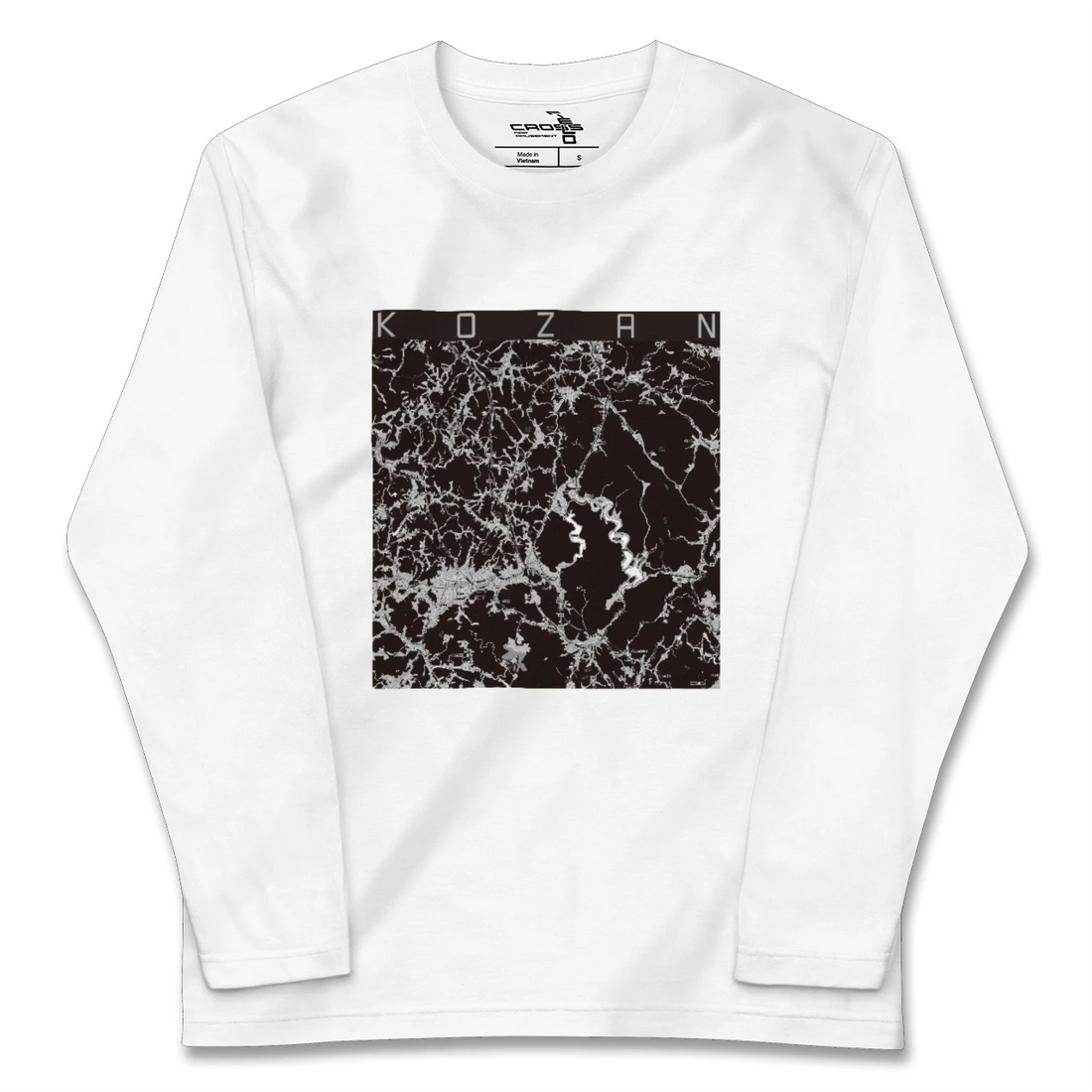 【甲山（広島県）】地図柄ロングスリーブTシャツ