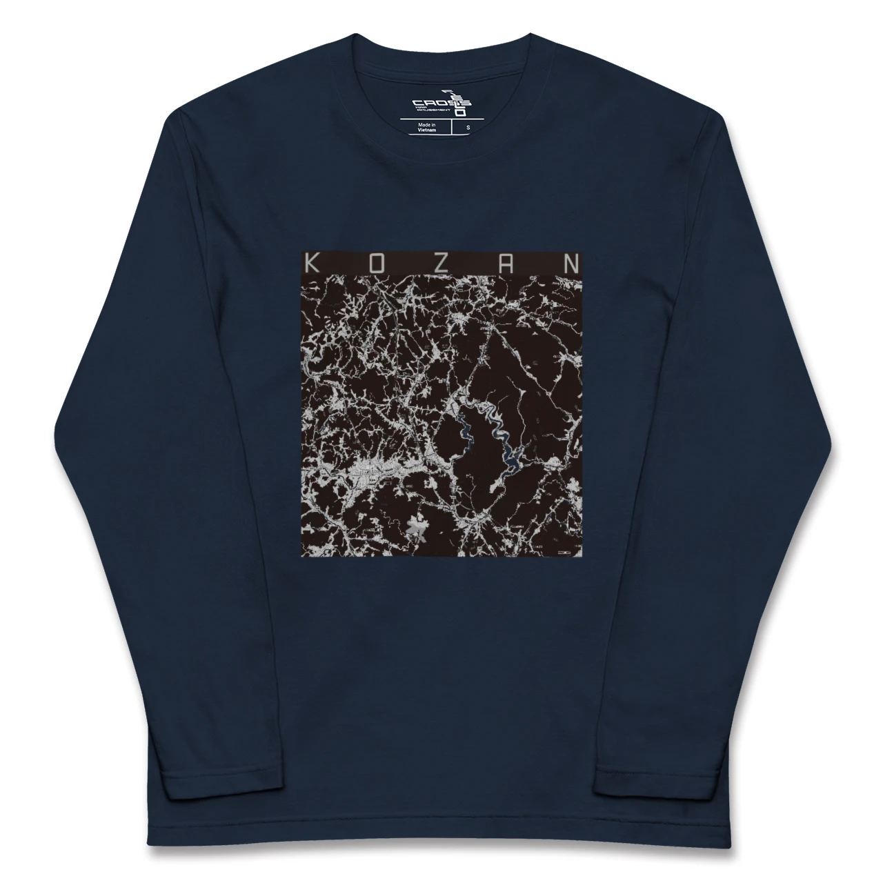 【甲山（広島県）】地図柄ロングスリーブTシャツ