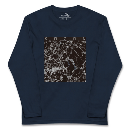 【甲山（広島県）】地図柄ロングスリーブTシャツ