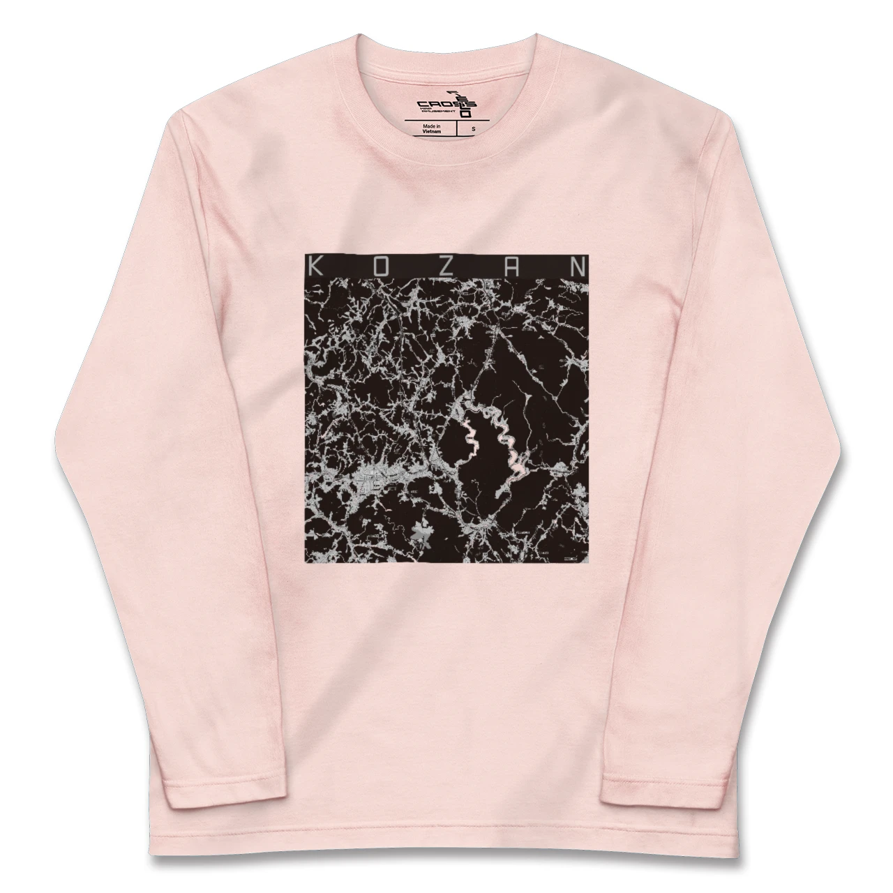 【甲山（広島県）】地図柄ロングスリーブTシャツ