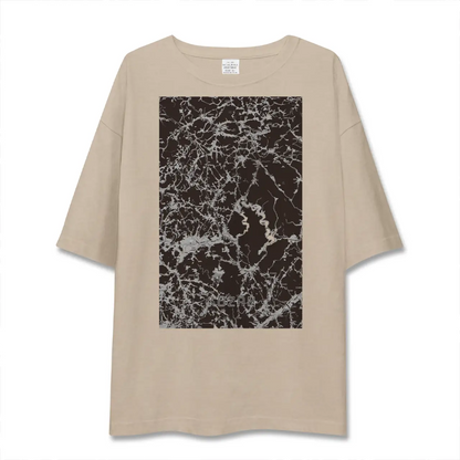 【甲山（広島県）】地図柄ビッグシルエットTシャツ