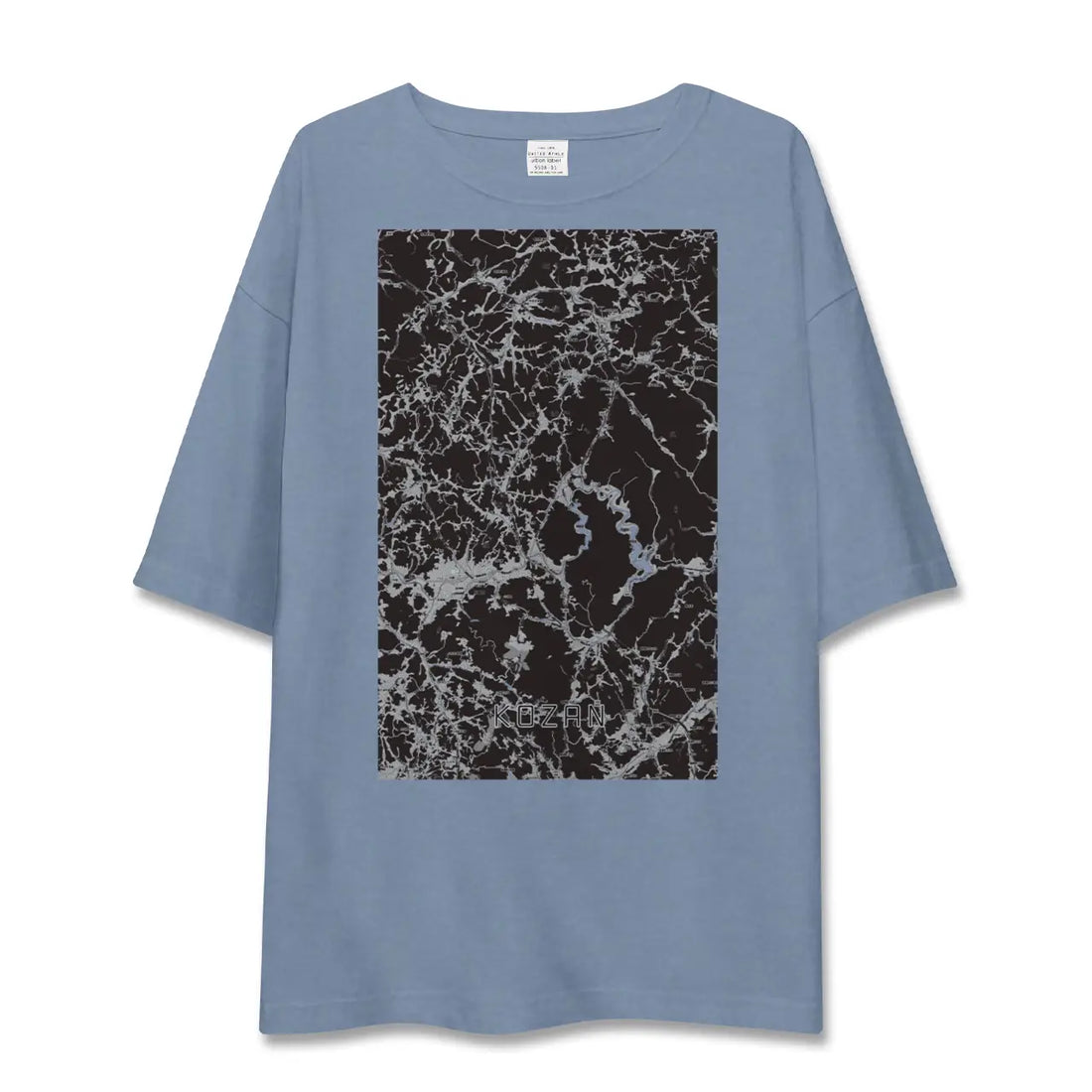 【甲山（広島県）】地図柄ビッグシルエットTシャツ