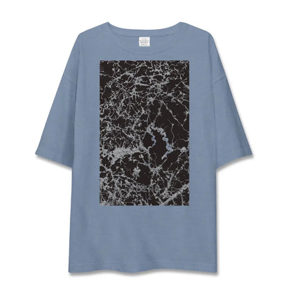 【甲山（広島県）】地図柄ビッグシルエットTシャツ