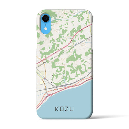 【国府津（神奈川県）】地図柄iPhoneケース（バックカバータイプ）