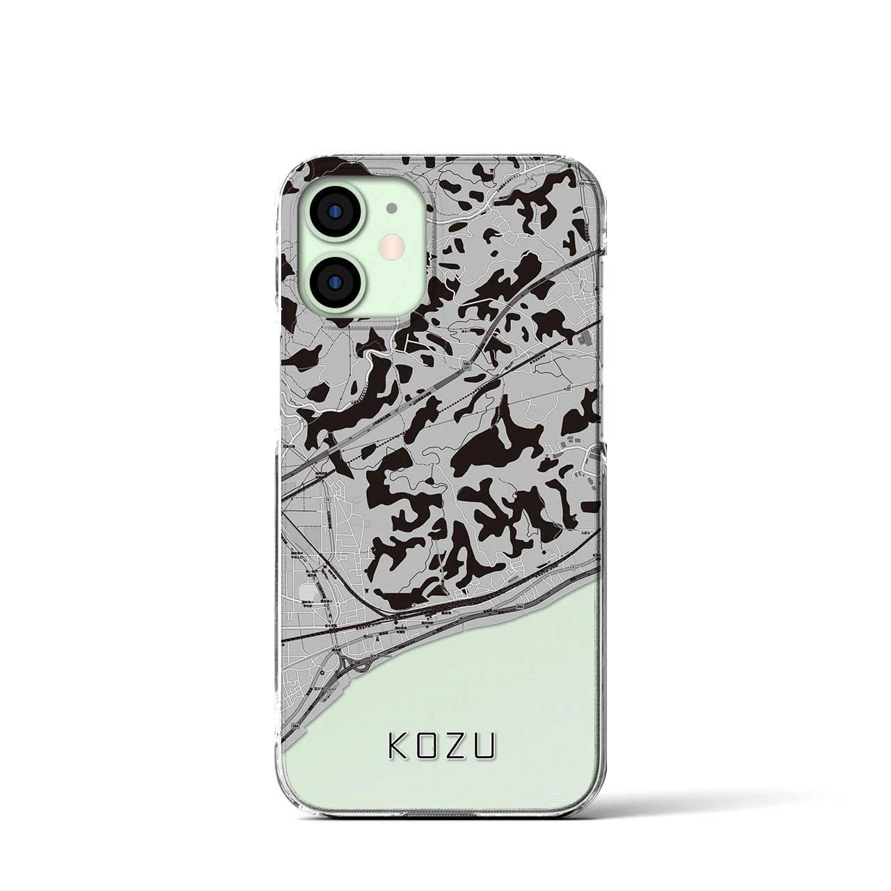 【国府津（神奈川県）】地図柄iPhoneケース（クリアタイプ）