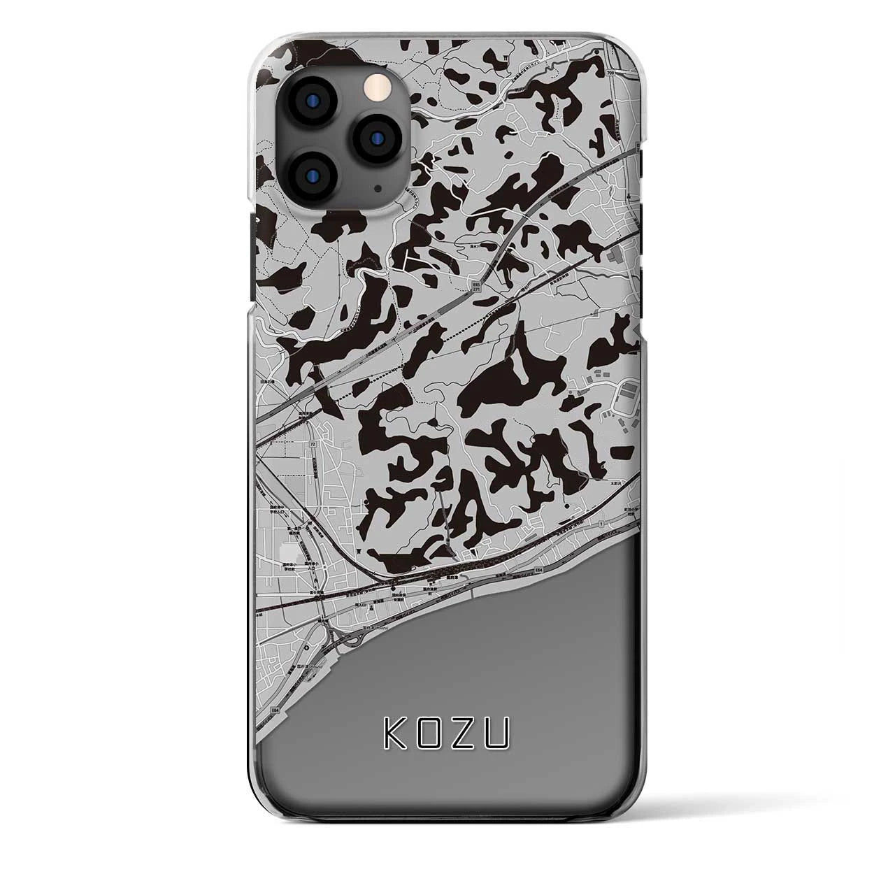 【国府津（神奈川県）】地図柄iPhoneケース（クリアタイプ）