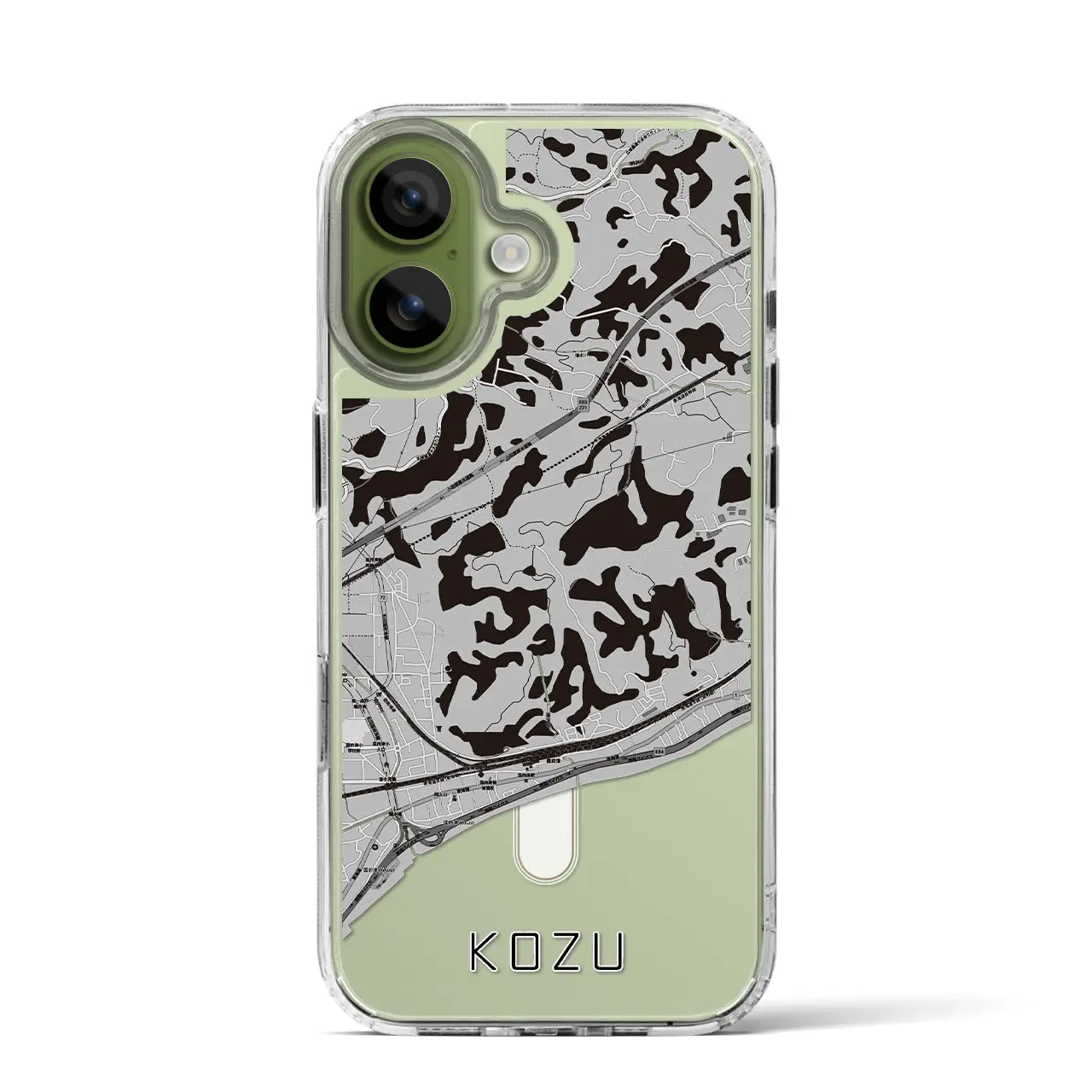 【国府津（神奈川県）】地図柄iPhoneケース（MagSafeタイプ）