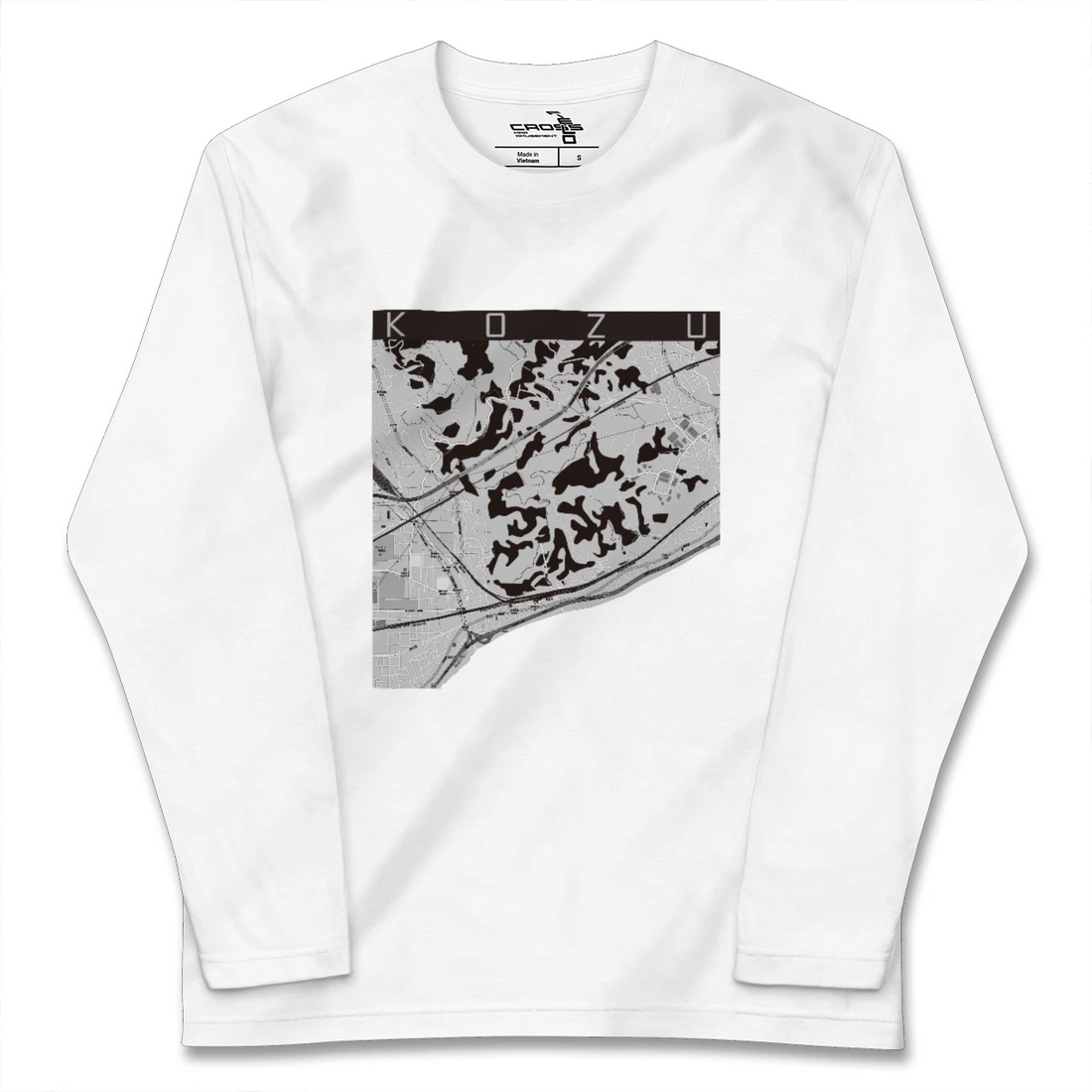 【国府津(神奈川県)】地図柄ロングスリーブTシャツ