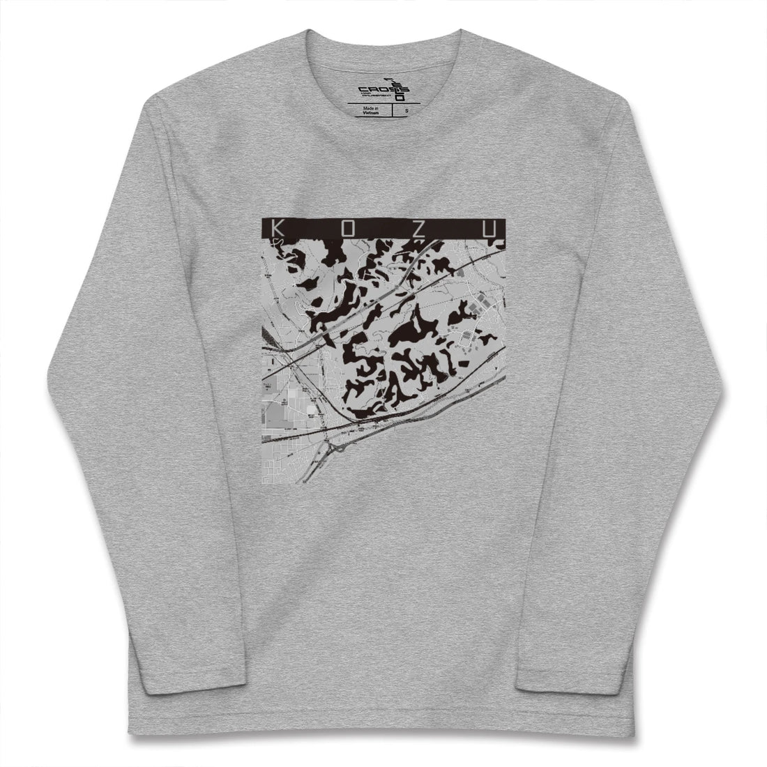 【国府津(神奈川県)】地図柄ロングスリーブTシャツ