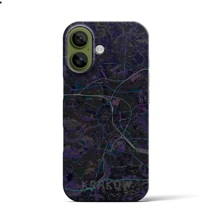 【クラクフ（ポーランド）】地図柄iPhoneケース（バックカバータイプ）