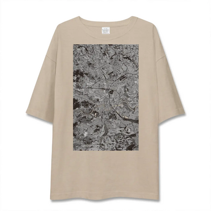 【クラクフ（ポーランド）】地図柄ビッグシルエットTシャツ