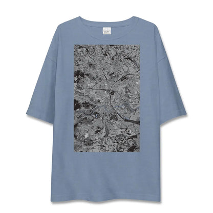 【クラクフ（ポーランド）】地図柄ビッグシルエットTシャツ